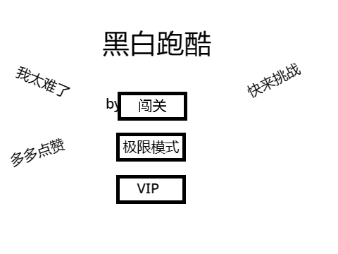 scratch作品 黑白跑酷